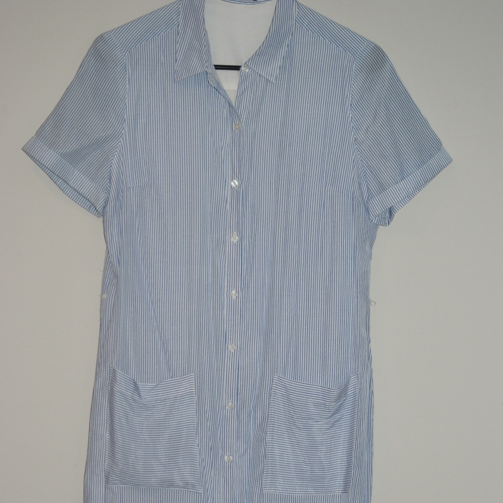 Blue and White striped dress